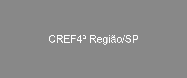 Provas Anteriores CREF4ª Região/SP